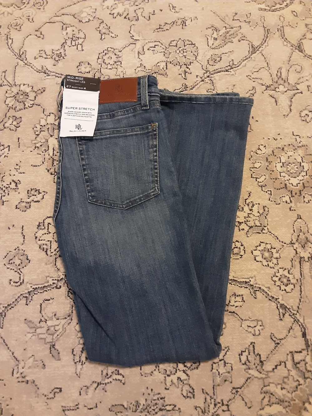 Lauren Ralph Lauren Mid-Rise Straight Jeans